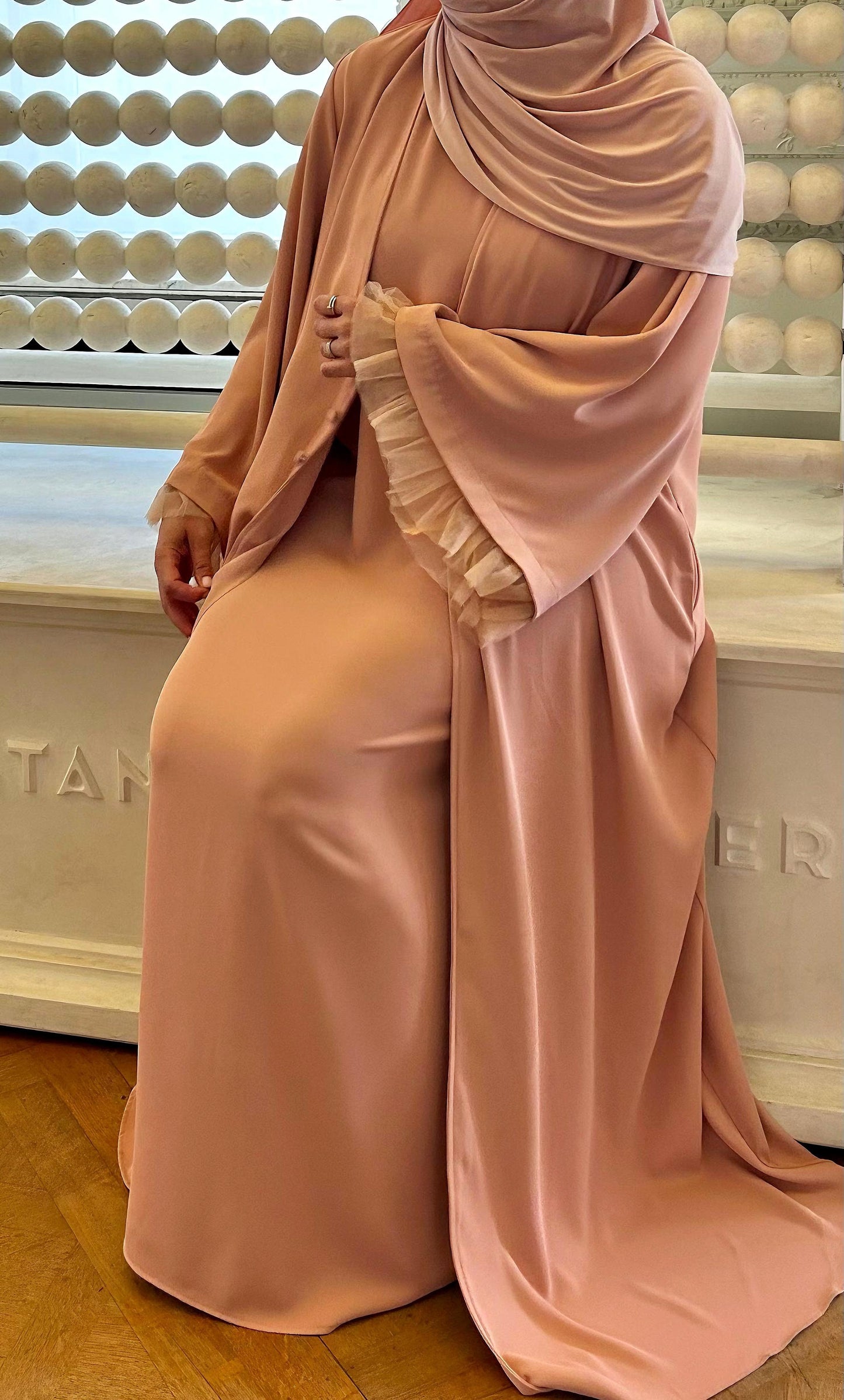 Renaissance abaya Powder Pink