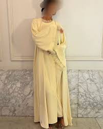 Renaissance abaya Butter Yellow